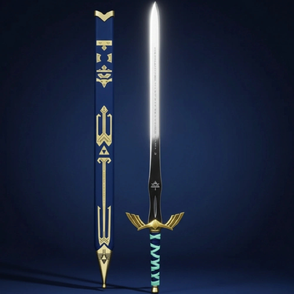 Detailed shot of the Legend of Zelda Master Sword