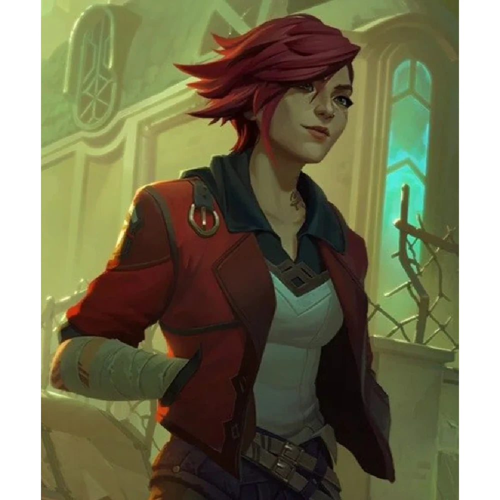 vi arcane cosplay jacket​