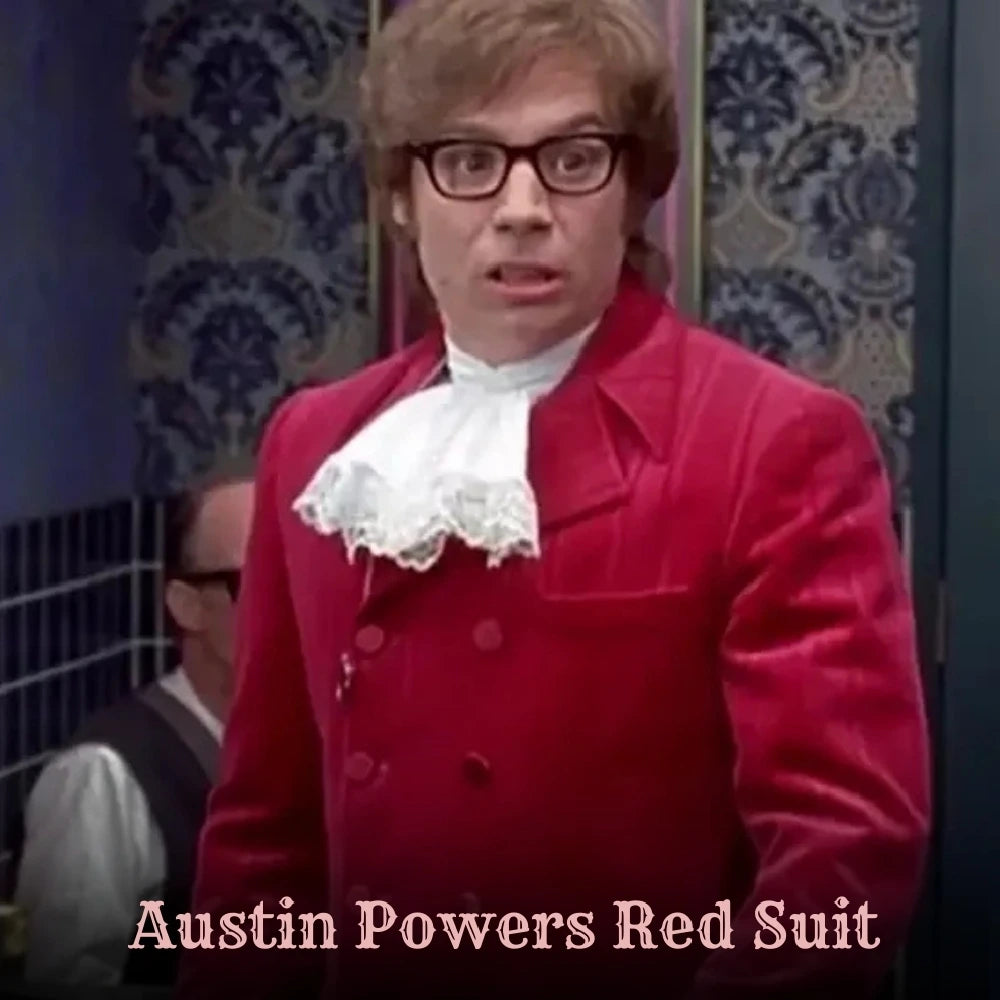 austin powers red suit costume​