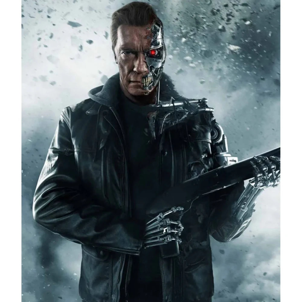 arnold schwarzenegger leather jacket
