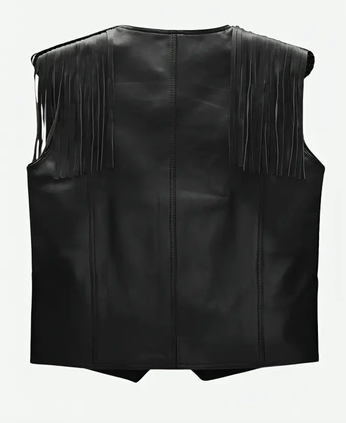 Barbie Ken black leather vest