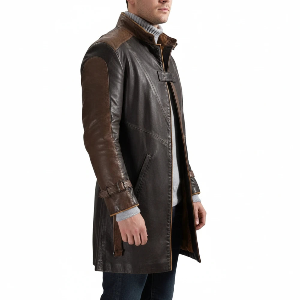 Aiden Pearce Brown Trench Coat