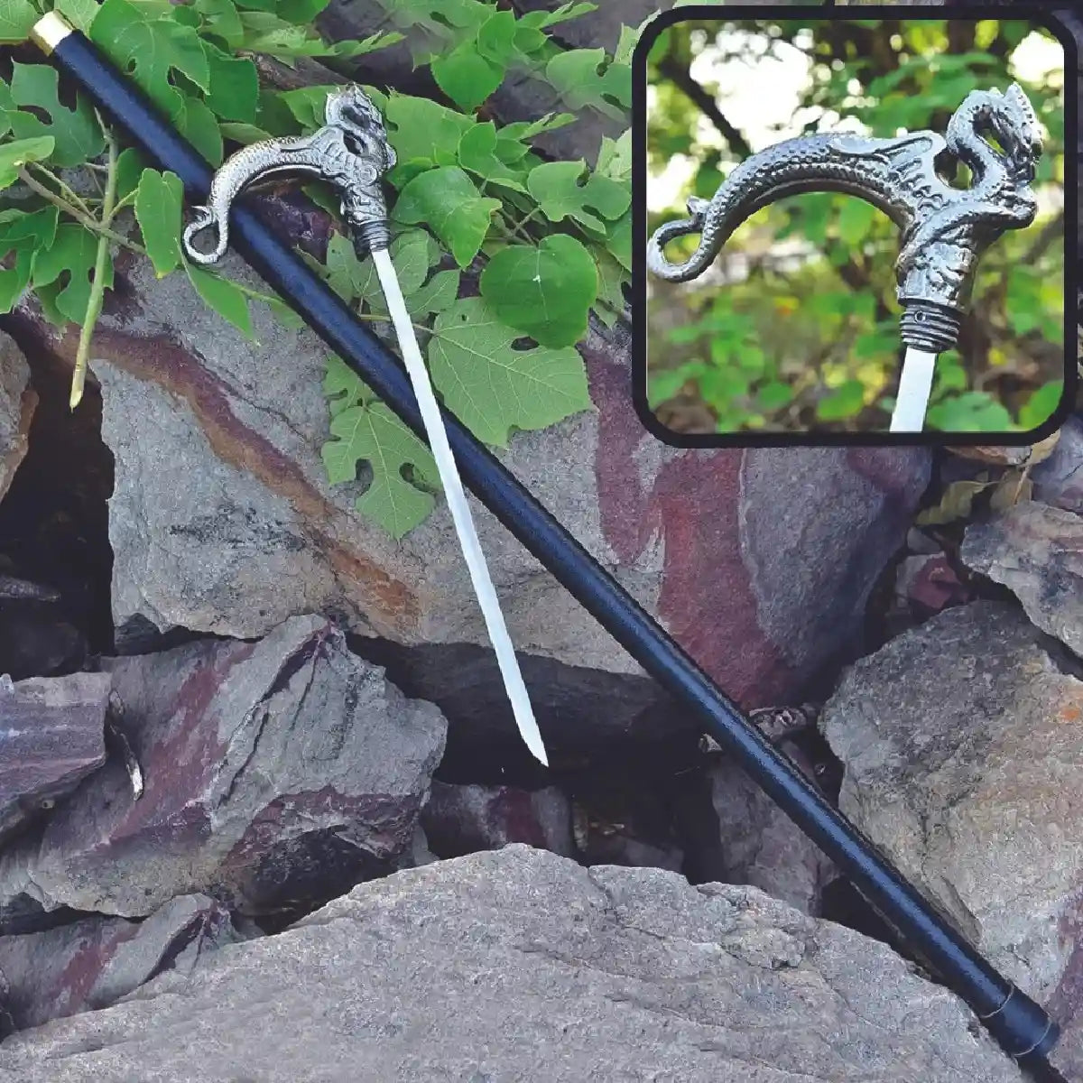 Big Dragon Handle Walking Stick