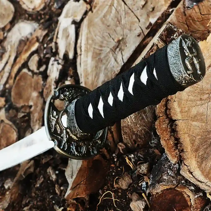 Black katana sword