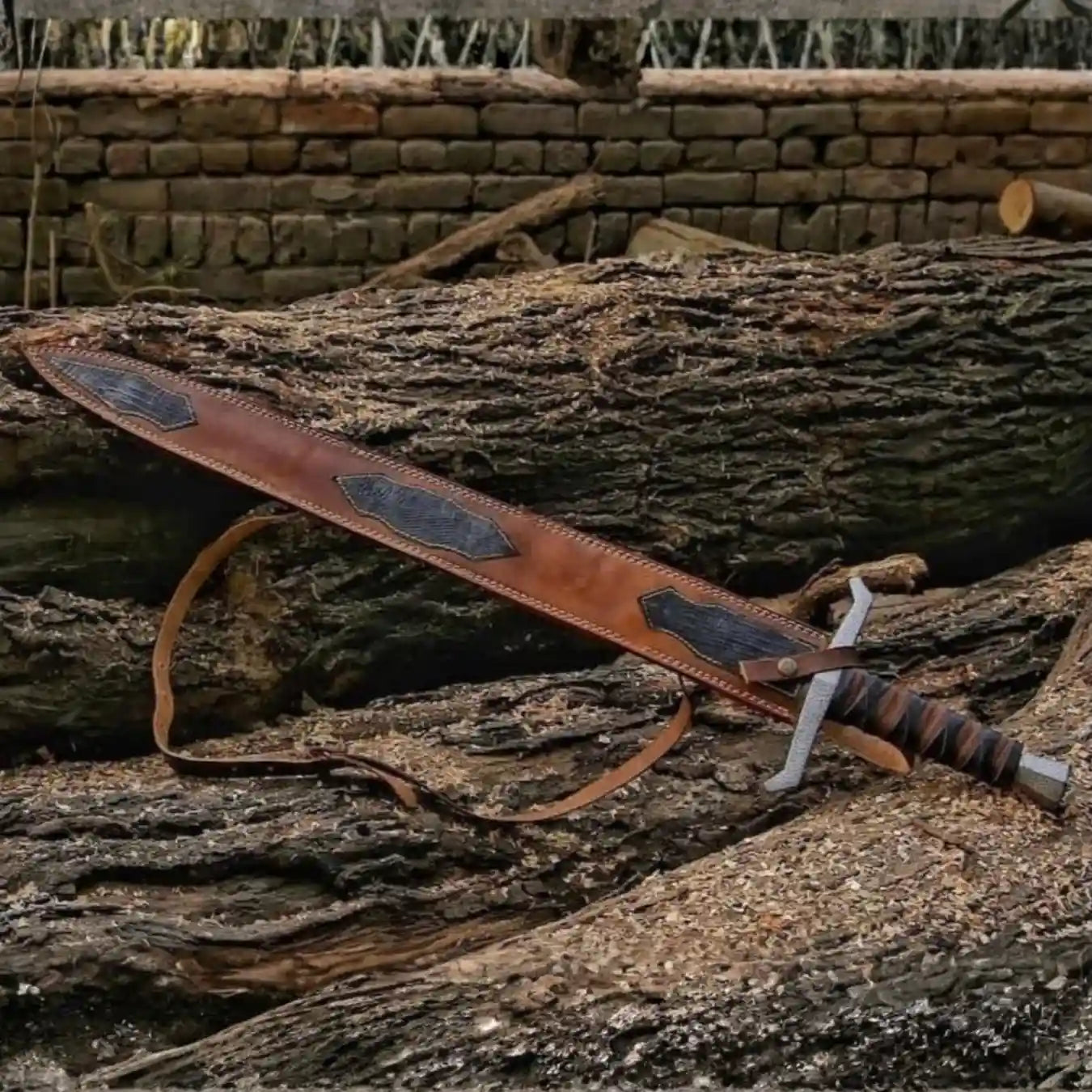 Handmade Damascus Templar Sword Replica