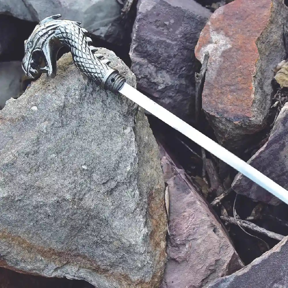 Dragon Face Handle Walking Stick
