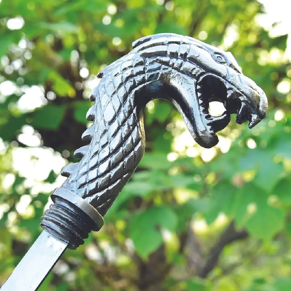 Dragon Face Handle Walking Stick
