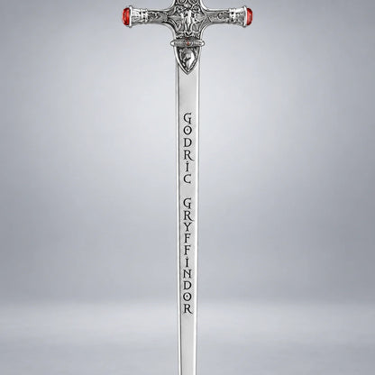 Gryffindor sword blade engraved with Godric Gryffindor name inscription