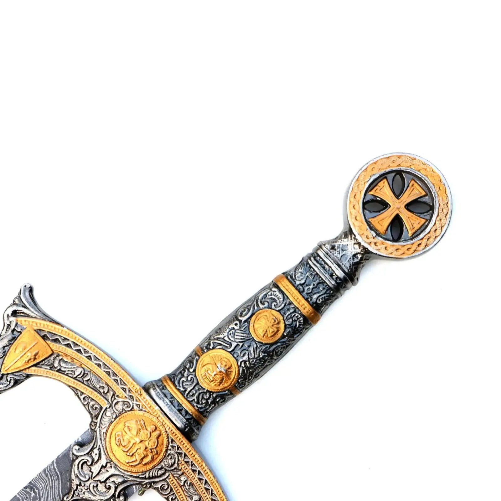 Handmade Damascus Templar Sword Replica