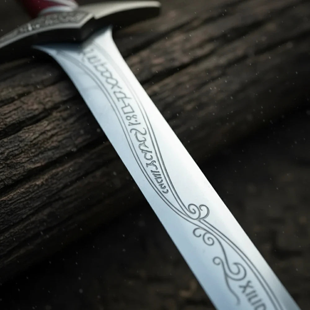 Decorative sword frodo with shining silver blade