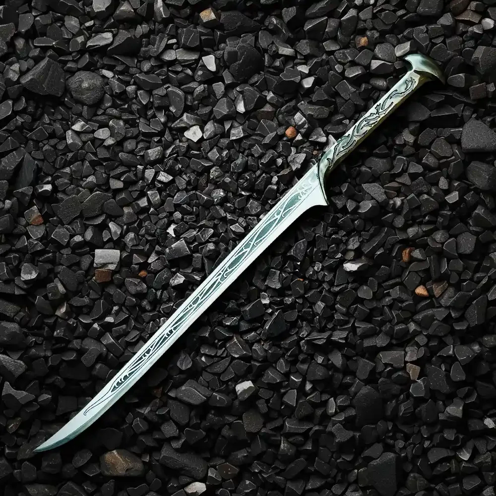 thumbnail image 2 of Hobbit Sword Of Thranduil Elf King LOTR Replica Handmade With Display Stand 2 of 11